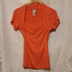 Tailor by BMoss stretchy vneck top